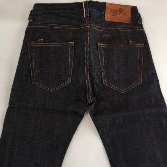 PRPS Straight 13.75 oz Raw Selvedge Button Fly Jeans Men's 29 - Picture 2 of 12